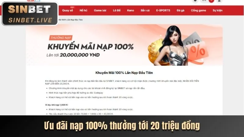 Thưởng chào mừng thành viên mới 1133win